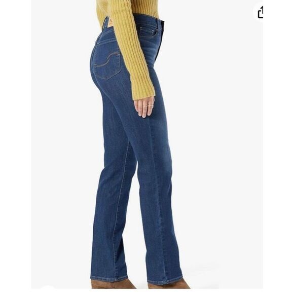 Levi’s Signature Heritage High Rise Straight Stretch Jeans sz 2 NWT - Picture 3 of 10